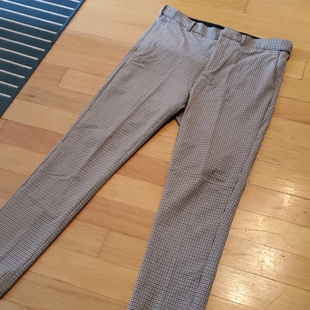 Brown/Black/Cream patterned dress pants